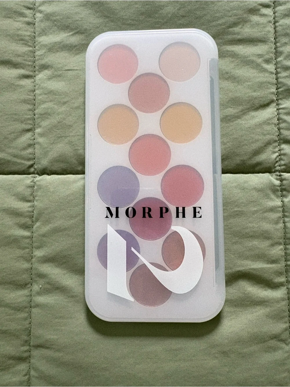 Morphe Eyeshadow Palette - Yellow, Orange, Red, Purple, Cream, Blush and Gold